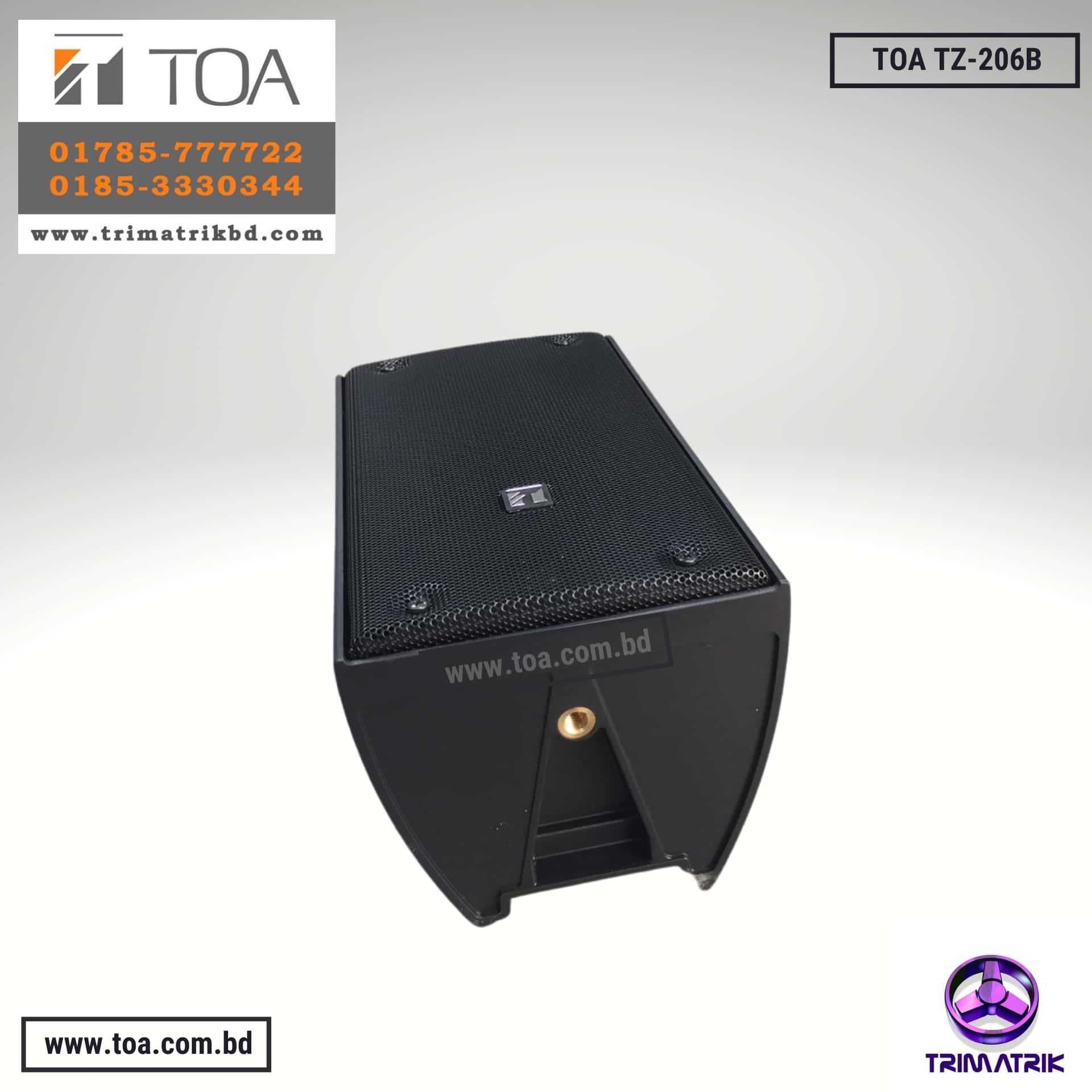 TOA TZ-206B 20Watts Column Speaker System Price in Bangladesh 3 https://www.trimatrikbd.com/product/toa-tz-206-bangladesh/