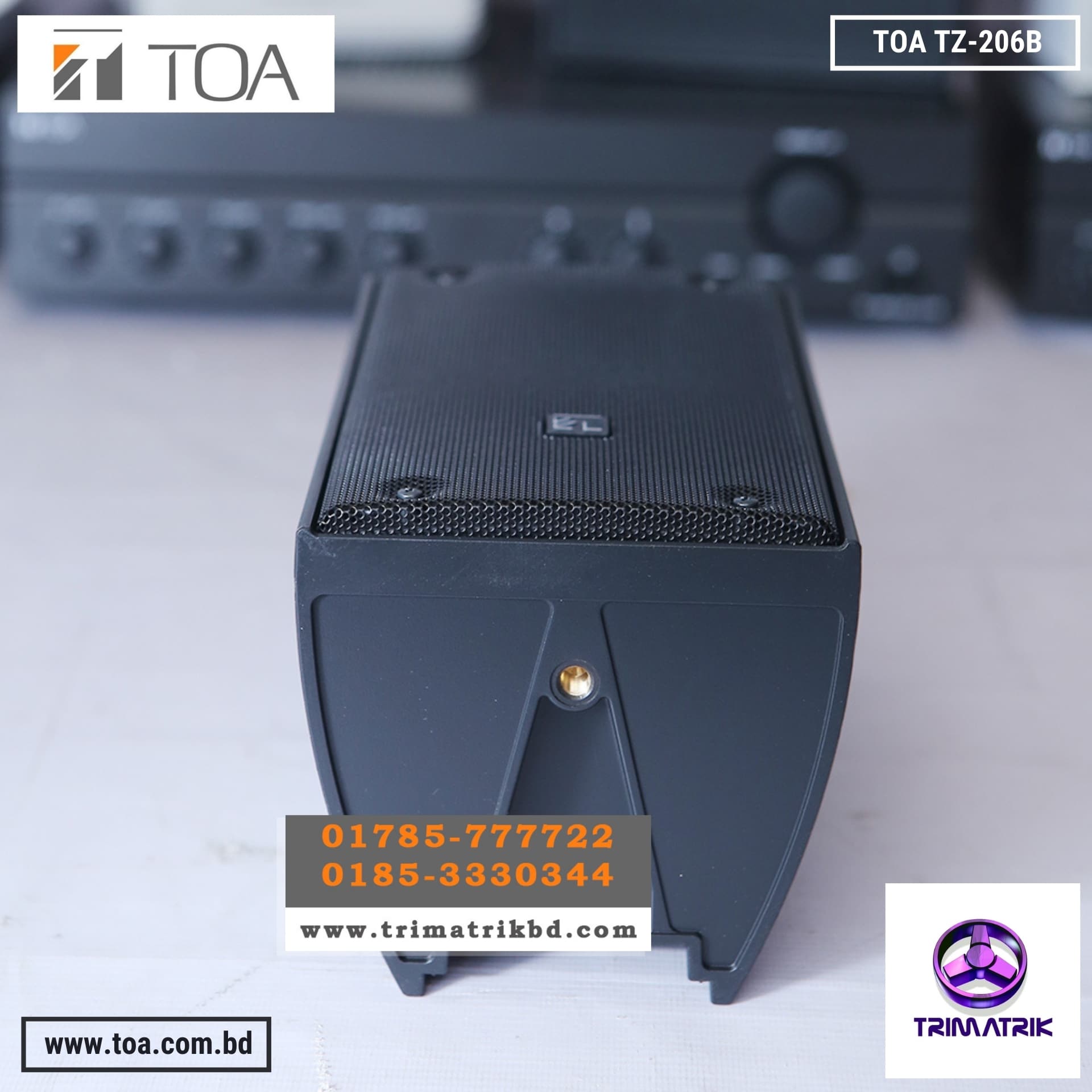TOA TZ-206B 20Watts Column Speaker System Price in Bangladesh 8 https://www.trimatrikbd.com/product/toa-tz-206-bangladesh/