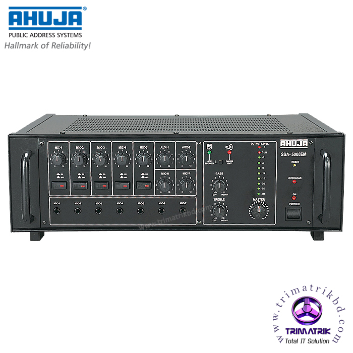 Ahuja SSA-5000EM 500WATTS High Wattage PA Mixer Amplifier 1 Ahuja SSA-5000 Bangladesh