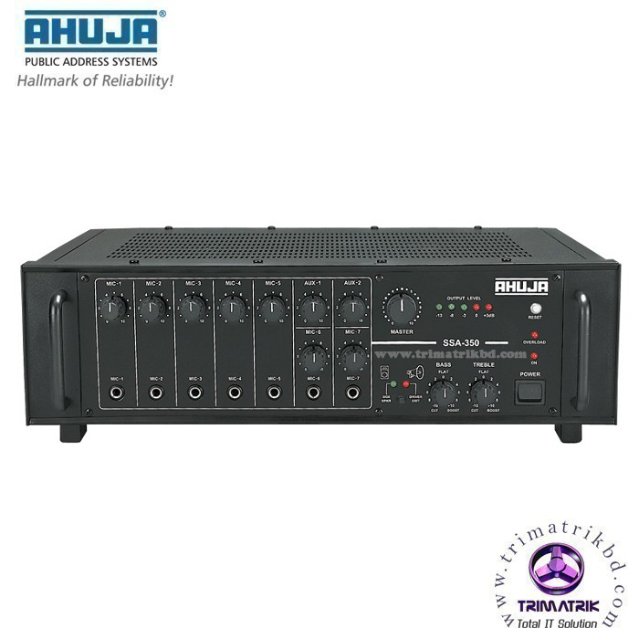 Ahuja SSA-350 350Watts High Wattage PA Mixer Amplifier 1 Ahuja SSA-350 350Watts High Wattage PA Mixer Amplifier