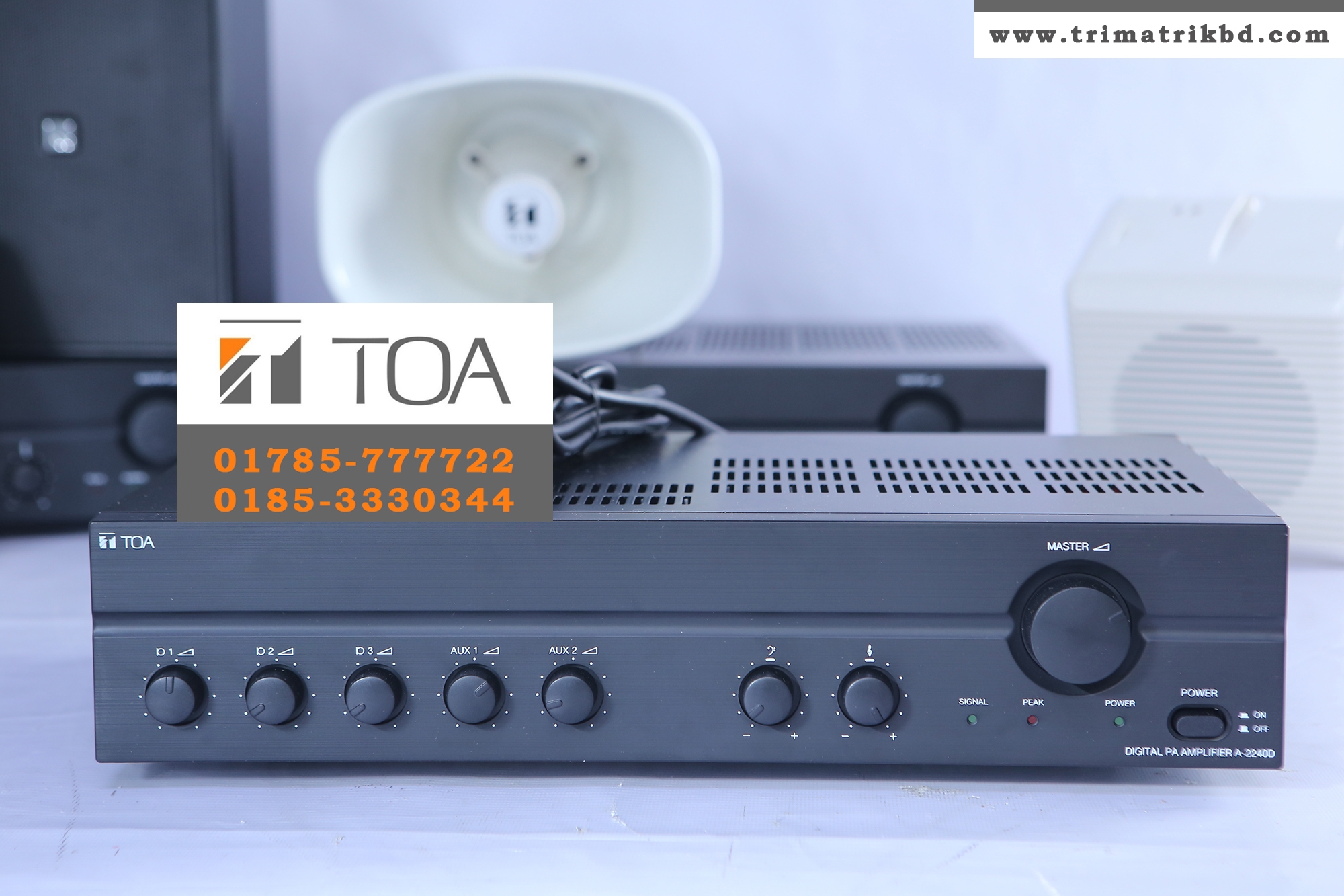 TOA A-2240 240Watt Mixer Power Amplifier 2 TOA A-2240 Bangladesh, TOA A-2240 Price in Bangladesh