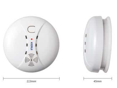 KERUI GS04 Wireless Fire Protection Smoke Detector Portable Alarm Sensor in Bangladesh