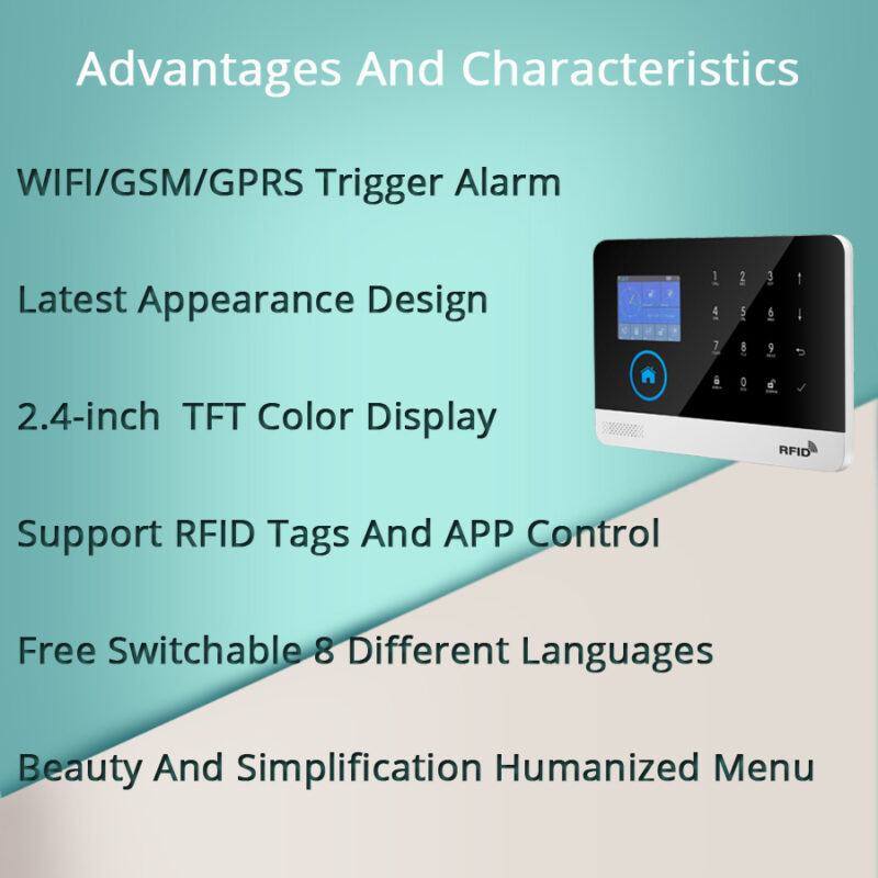 Verbex VT-PG103 জিএসএম অ্যালার্ম সিস্টেম 32 Verbex VT PG103 Alarm System for Home Burglar Security 433MHz WiFi GSM Alarm Wireless Tuya Smart alarm App Control Itruder Security 1 - Burglar Alarm Price in Bangladesh