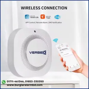 Home 3 Verbex VT-SD43W Fire Smart Smoke Detector Wifi Fire Protection Home Security Alarm (Smart Life APP)