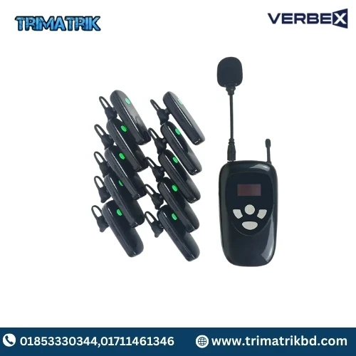 Verbex VT-JT-302 Wireless Tour Guide Whisper Unit 1 Verbex VT-JT-302 Wireless Tour Guide Whisper Unit